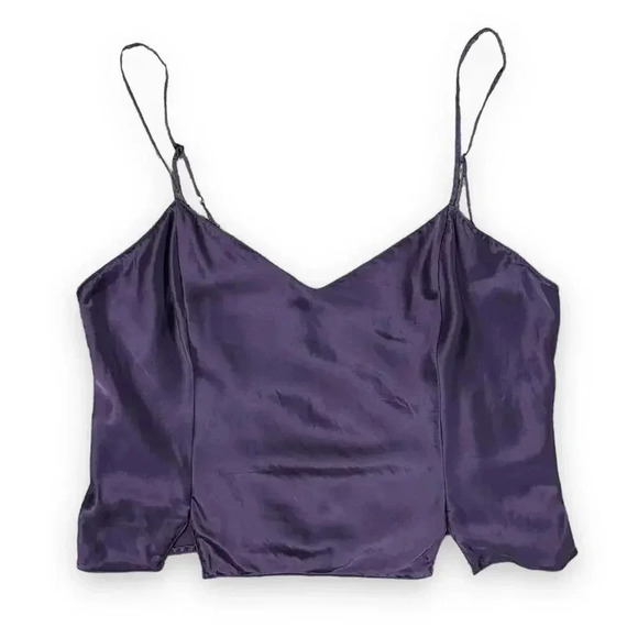 Victoria's Secret Tops - Y2k Victorias Secret Purple Silk